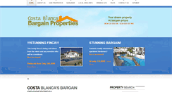 Desktop Screenshot of costablancabargainproperties.com